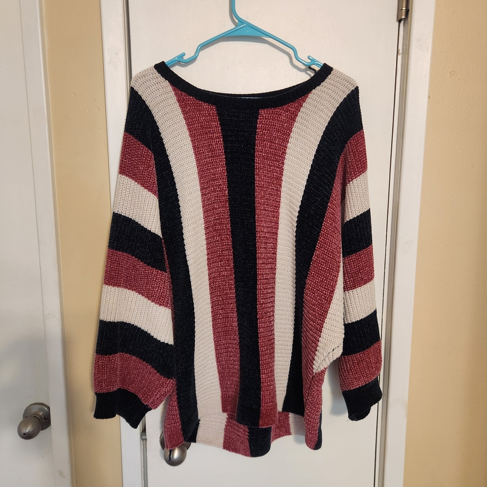 Anthropologie Solitaire Striped Soft Sweater - Size Large